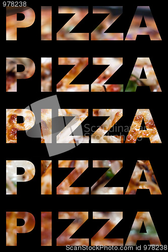 Image of Pizza Word Montage