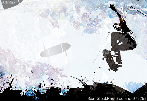 Image of Skateboarding Grunge Layout