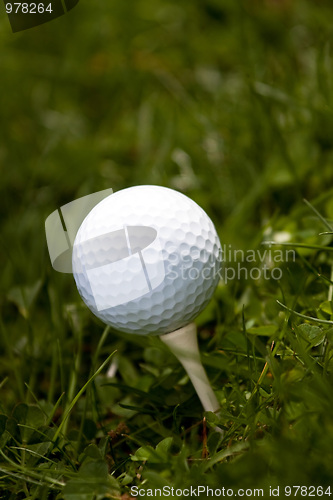 Image of Golf Ball and Tee