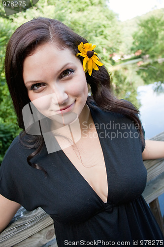 Image of Smiling Summer Woman