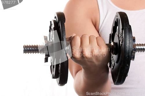 Image of Man Lifting Weights