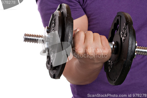 Image of Man Lifting Weights