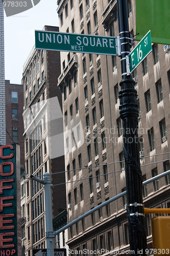 Image of Union Square Street Sign