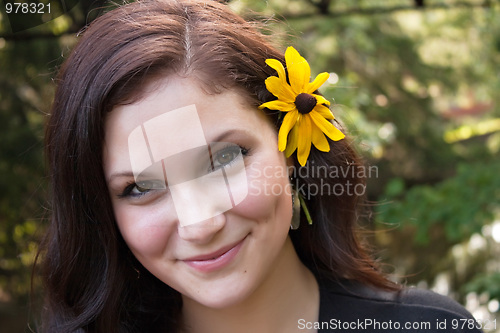 Image of Smiling Summer Girl