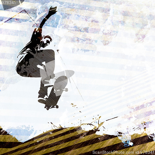 Image of Skateboarding Grunge Layout