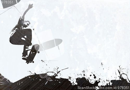 Image of Skateboarding Grunge Layout