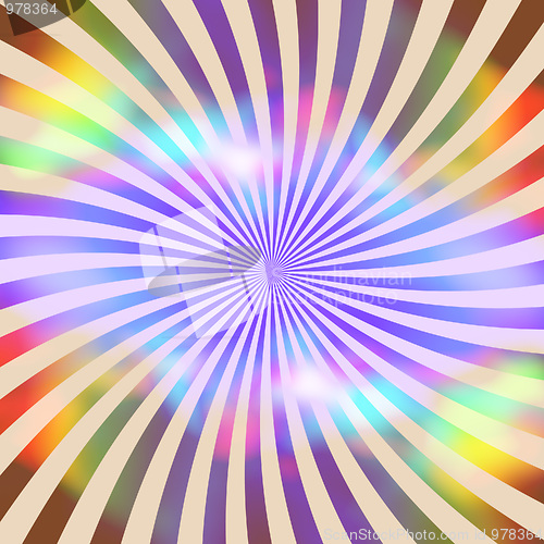 Image of Rainbow Retro Rays Texture