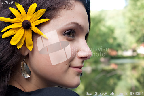 Image of Smiling Summer Girl