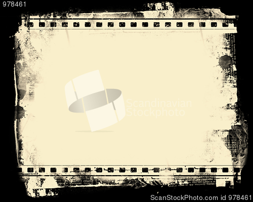 Image of Grunge film frame