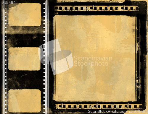 Image of Grunge film frame