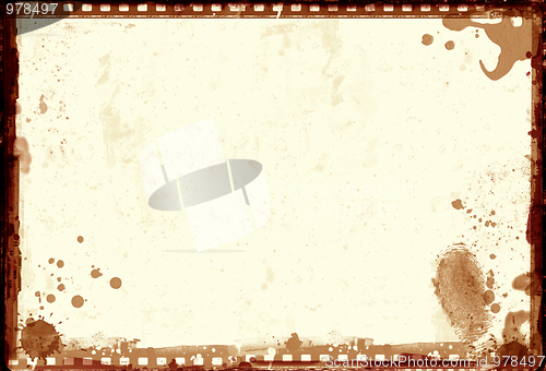 Image of Grunge film frame