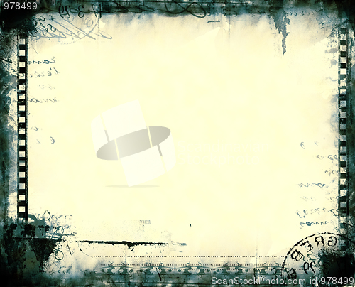 Image of Grunge film frame