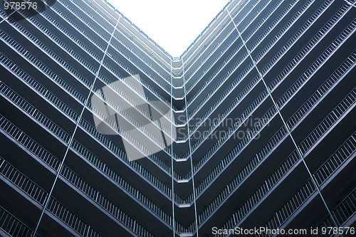 Image of Hong Kong public housing apartment block 