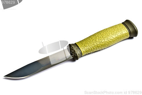 Image of Hunting knife isolated on white