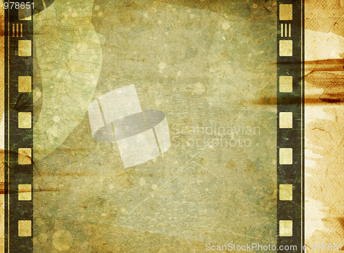 Image of Grunge film frame