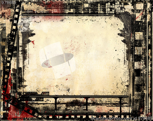 Image of Grunge film frame