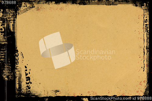 Image of Grunge border and background