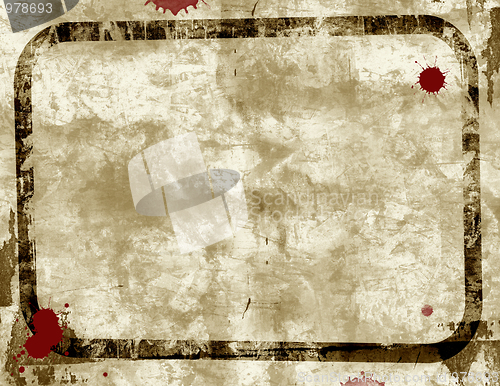 Image of Grunge border and background