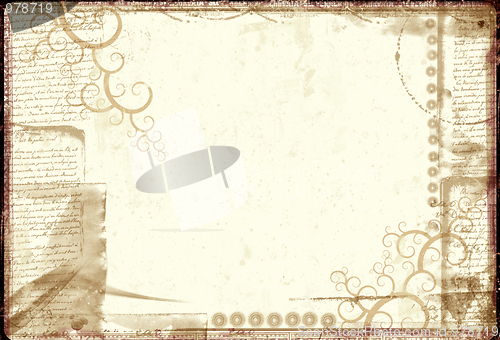 Image of Grunge border and background