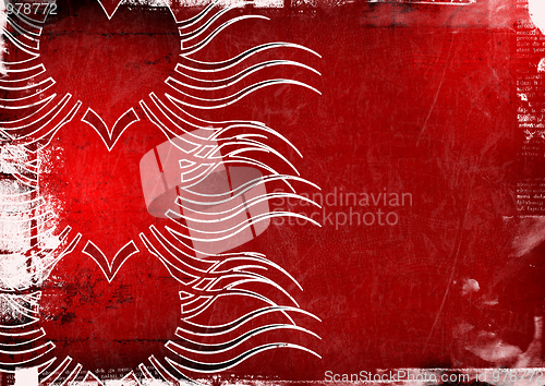 Image of Grunge Valentines day background