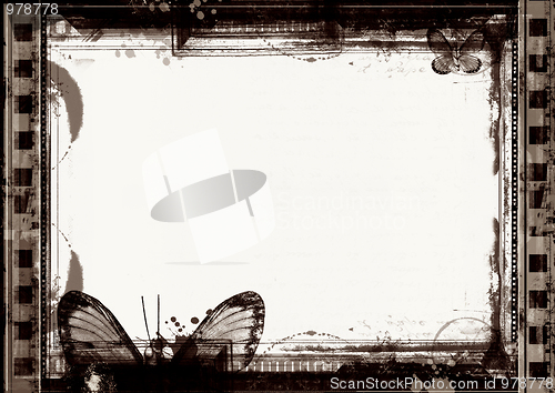Image of Grunge film frame