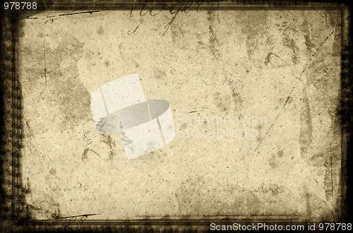 Image of Grunge border and background