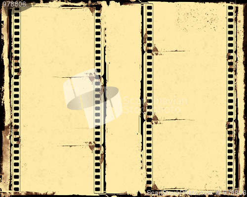 Image of Grunge film frame