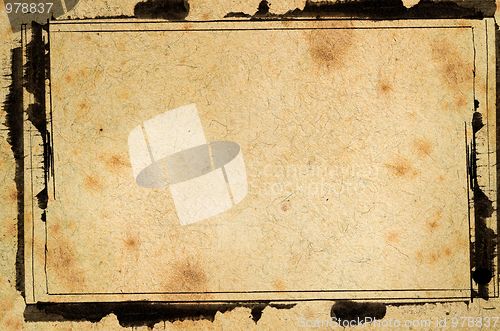 Image of Grunge border and background