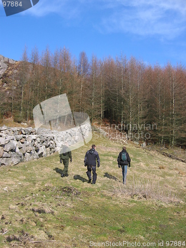 Image of Three men tracking