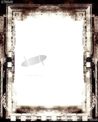 Image of Grunge border and background