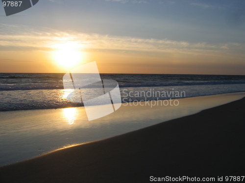 Image of Sunset at beach