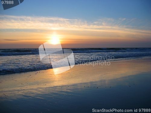 Image of Sunset at beach