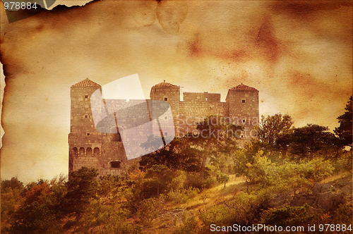 Image of Abstract collage - castle