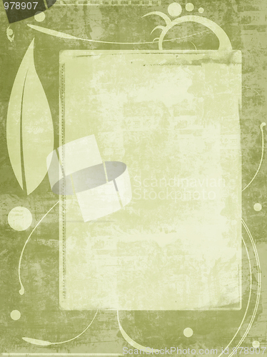 Image of Grunge border and background