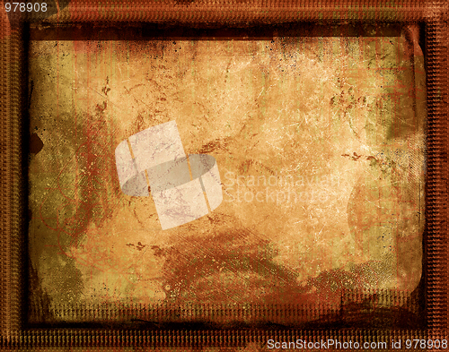 Image of Grunge border and background