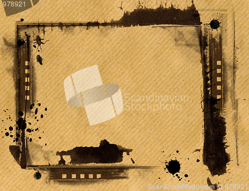 Image of Grunge border and background