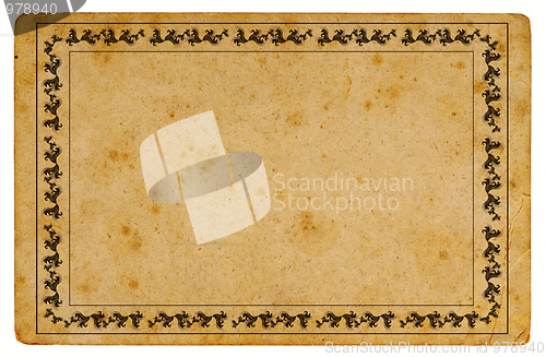 Image of Aged paper with border