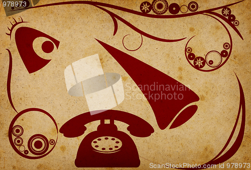 Image of Retro style paper background
