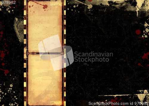 Image of Grunge film frame