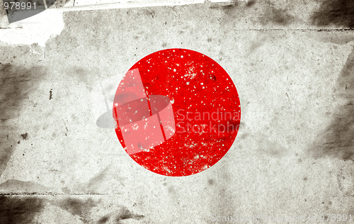 Image of Grunge flag of Japan