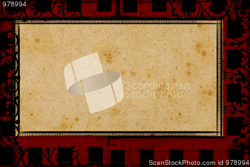 Image of Grunge border and background