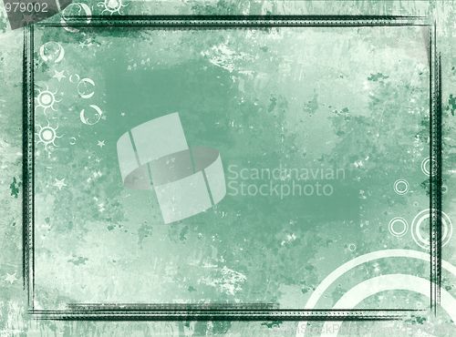 Image of Grunge border and background
