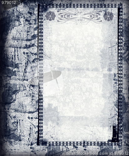 Image of Grunge border and background