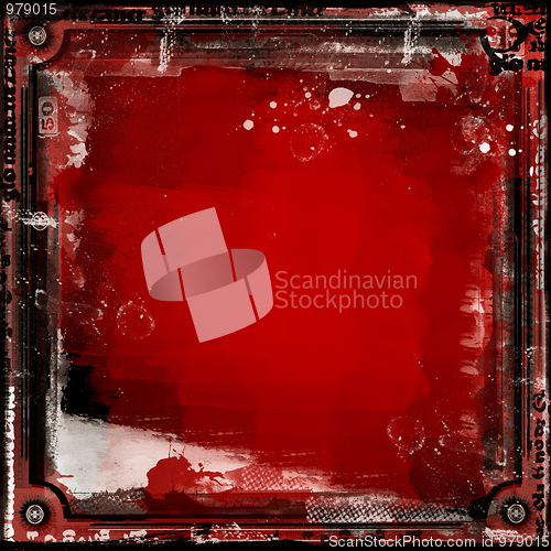 Image of Grunge border and background