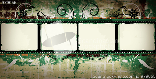 Image of Grunge film frame