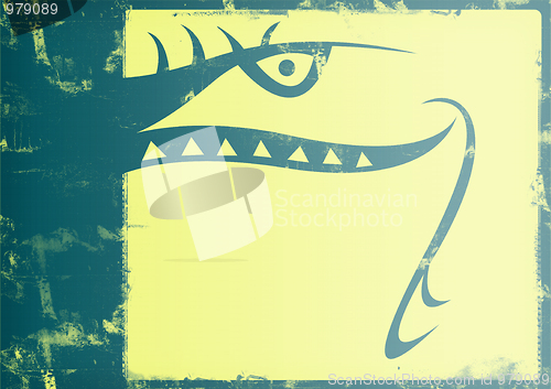 Image of Grunge snake background