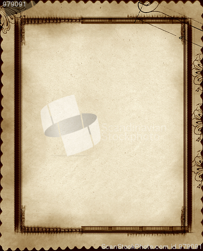 Image of Grunge border and background