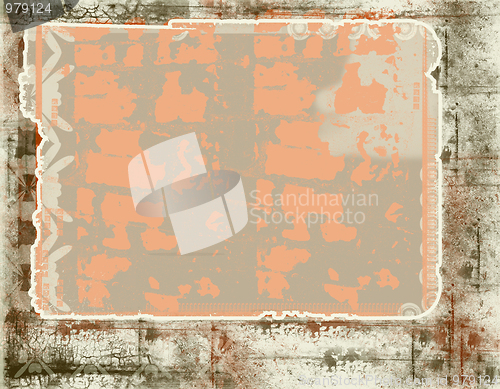 Image of Grunge border and background