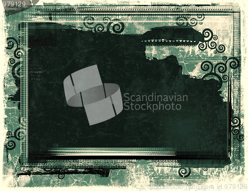 Image of Grunge border and background