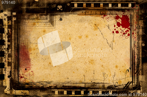 Image of Grunge film frame